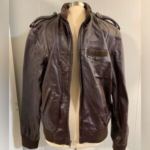 Vintage 80’s Burgundy/Dark Brown Members Only Learner Jacket size 42